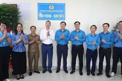 Liên đoàn Lao động thành phố Bắc Ninh ra mắt Văn phòng Cụm khu công nghiệp số 5