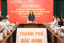 Bắc Ninh: Đoàn đại biểu Quốc hội làm việc với UBND thành phố trước Kỳ họp thứ 2