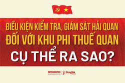 [Infographic] Điều kiện kiểm tra, giám sát hải quan đối với khu phi thuế quan cụ thể ra sao?