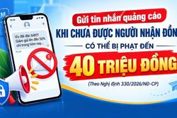 Gửi tin nhắn quảng cáo khi chưa được người nhận đồng ý có thể bị phạt đến 40 triệu đồng