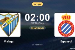 Nhận định Malaga vs Espanyol: Cả hai cùng khát thắng
