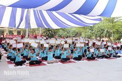 Cuộc thi Rung chuông vàng Cùng em phòng, chống thiên tai - kiến tạo tương lai bền vững
