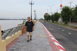 Đồng Tháp: Cận cảnh đường, kè ngăn sạt lở bến phà Hồng Ngự - Tân Châu mới thông xe