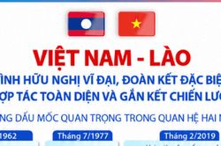 Việt Nam - Lào: Tình hữu nghị vĩ đại, đoàn kết đặc biệt, hợp tác toàn diện, gắn kết chiến lược