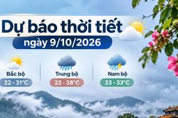 Thời tiết hôm nay 9/10: Miền Trung mưa rất to, Bắc bộ lạnh sáng sớm