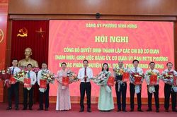 Phường Vĩnh Hưng kiện toàn tổ chức Đảng, sắp xếp bộ máy chuyên môn