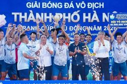 Đội bóng xã Đan Phượng vô địch giải thành phố Hà Nội 2026