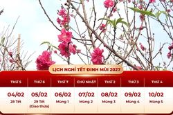[Video] Chính thức thông báo nghỉ 7 ngày dịp Tết Nguyên đán 2027