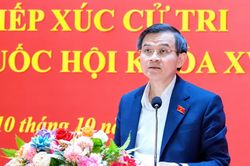 Đồng chí Đoàn Minh Huấn tiếp xúc cử tri xã Hưng Nguyên Nam, Nghệ An