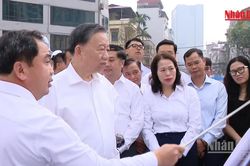 [Video] Tổng Bí thư, Chủ tịch nước Tô Lâm kiểm tra tiến độ các dự án trọng điểm của Thủ đô