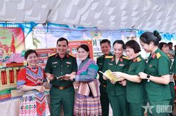 Binh đoàn 16 làm công tác dân vận tại Quảng Tân, Lâm Đồng