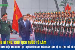 Tổng B&iacute; thư, Chủ tịch nước T&ocirc; L&acirc;m trao danh hiệu Anh h&ugrave;ng Lực lượng vũ trang nh&acirc;n d&acirc;n tặng Bộ tư lệnh Thủ đ&ocirc; H&agrave; Nội