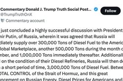 Ông Trump: Nga đồng ý cung cấp hàng triệu tấn dầu diesel cho Mỹ và thế giới