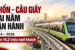 Nhổn – Cầu Giấy: Hai năm vận hành, gần 14,2 triệu lượt khách
