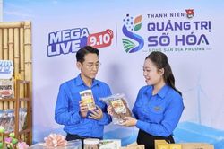Diễn viên phim 'Mưa đỏ' cùng tuổi trẻ Quảng Trị đưa đặc sản lên sóng