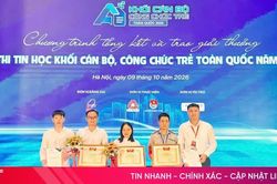 Hà Tĩnh có 4 thí sinh đạt giải tại Hội thi Tin học khối cán bộ, công chức trẻ toàn quốc
