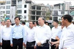 Tổng Bí thư, Chủ tịch nước Tô Lâm kiểm tra tiến độ các công trình, dự án trọng điểm của Thủ đô
