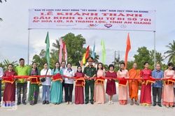 Thạnh Lộc khánh thành cầu Kênh 6 trị giá 632 triệu đồng