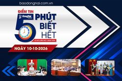 Điểm tin '5 phút biết hết' sáng 10-10: Đẩy nhanh tiến độ xây dựng trường chuẩn quốc gia sau sắp xếp