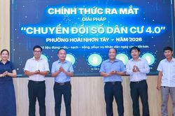 Phường Hoài Nhơn Tây ra mắt các mô hình hưởng ứng ngày chuyển đổi số quốc gia