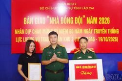 Bộ CHQS tỉnh Lào Cai khánh thành “Nhà đồng đội” tại phường Yên Bái