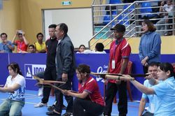Chị Ngân Thị Khương và thành tích với cây nỏ