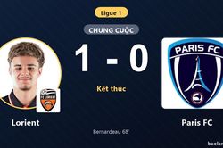 Thua Lorient, Paris FC lỡ cơ hội bám đuổi đỉnh bảng Ligue 1