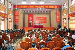 Xã Khánh Nhạc tổ chức đối thoại giữa lãnh đạo xã với cán bộ, hội viên, đoàn viên và Nhân dân