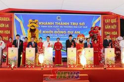 Khánh thành trụ sở Công ty TNHH Sản xuất và Thương mại Cát Quế và khởi động Dự án xây dựng hạ tầng kỹ thuật Cụm công nghiệp Hoàng Văn Thụ