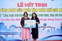 Mít tinh hưởng ứng Ngày Sức khỏe Tâm thần Thế giới năm 2026