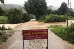 Quảng Trị: Triển khai phương án ứng phó với mưa lũ, nhiều ngầm tràn, tuyến đường bị ngập sâu