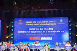 Giải Thể thao giải trí đa môn Hà Nội mở rộng 2026 quy tụ hơn 600 vận động viên tham dự