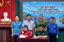Đồn Biên phòng Thị Hoa ký kết 'Đồng hành cùng phụ nữ biên cương'