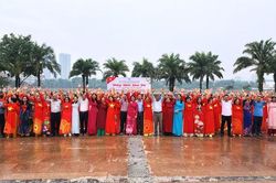 Phường Đại Mỗ: 300 hội viên phụ nữ hòa nhịp dân vũ chào mừng ngày 10-10