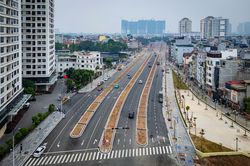 Ngắm toàn cảnh tuyến đường vành đai 2,5 vừa thông xe kỹ thuật ở Hà Nội