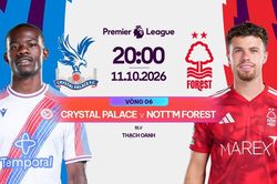 Nhận định trận đấu Crystal Palace vs Nottingham, 20h00 ngày 11.10: Gặp lại cố nhân