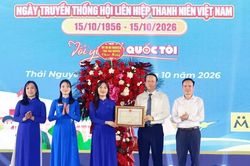 Hội LHTN tỉnh Thái Nguyên: Tuyên dương 70 cán bộ Hội tiêu biểu