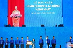 Hội Liên hiệp Thanh niên Việt Nam đón nhận Huân chương Lao động hạng Nhất