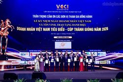 Tôn vinh 100 “Doanh nhân Việt Nam tiêu biểu - Cúp Thánh Gióng” năm 2026