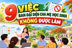[Infographic] - 9 việc Ban đại diện cha mẹ học sinh không được làm
