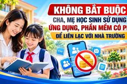 Không bắt buộc cha, mẹ học sinh sử dụng ứng dụng, phần mềm có phí để liên lạc với nhà trường