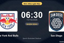 Nhận định New York Red Bulls vs San Diego: Khách quyết chặn đà sa sút