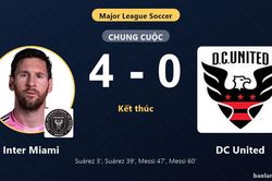 Đè bẹp DC United 4-0, Inter Miami củng cố top 4 trong khi đối thủ chìm ở nhóm cuối