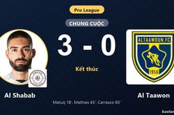 Hạ Al Taawon 3-0, Al Shabab bứt lên và đẩy đối thủ lún sâu nhóm cuối