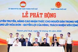 Huế phát động “Mua hàng lấy hóa đơn - Quyền lợi của mình, trách nhiệm với cộng đồng”