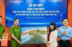 Đắk Lắk hợp tác Trung tâm Dữ liệu Quốc gia, thúc đẩy quản trị dữ liệu và chuyển đổi số