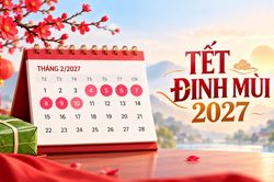 Chi tiết 22 ngày nghỉ lễ, Tết năm 2027