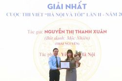 Trao giải cuộc thi viết 'Hà Nội và tôi' lần thứ II: Khơi gợi tình yêu Thủ đô từ 'chuyện làng, chuyện phố'