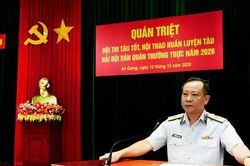 Quán triệt Hội thi tàu tốt, Hội thao huấn luyện tàu Hải đội Dân quân thường trực năm 2026