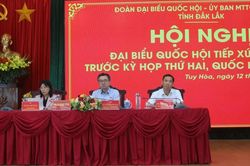 Đồng chí Nguyễn Thanh Nghị, Trưởng ban Chính sách, Chiến lược Trung ương tiếp xúc cử tri tại Đắk Lắk